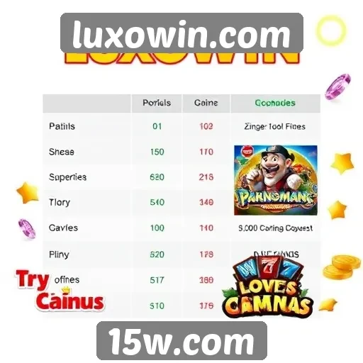 Comparação entre jogos populares no luxowin